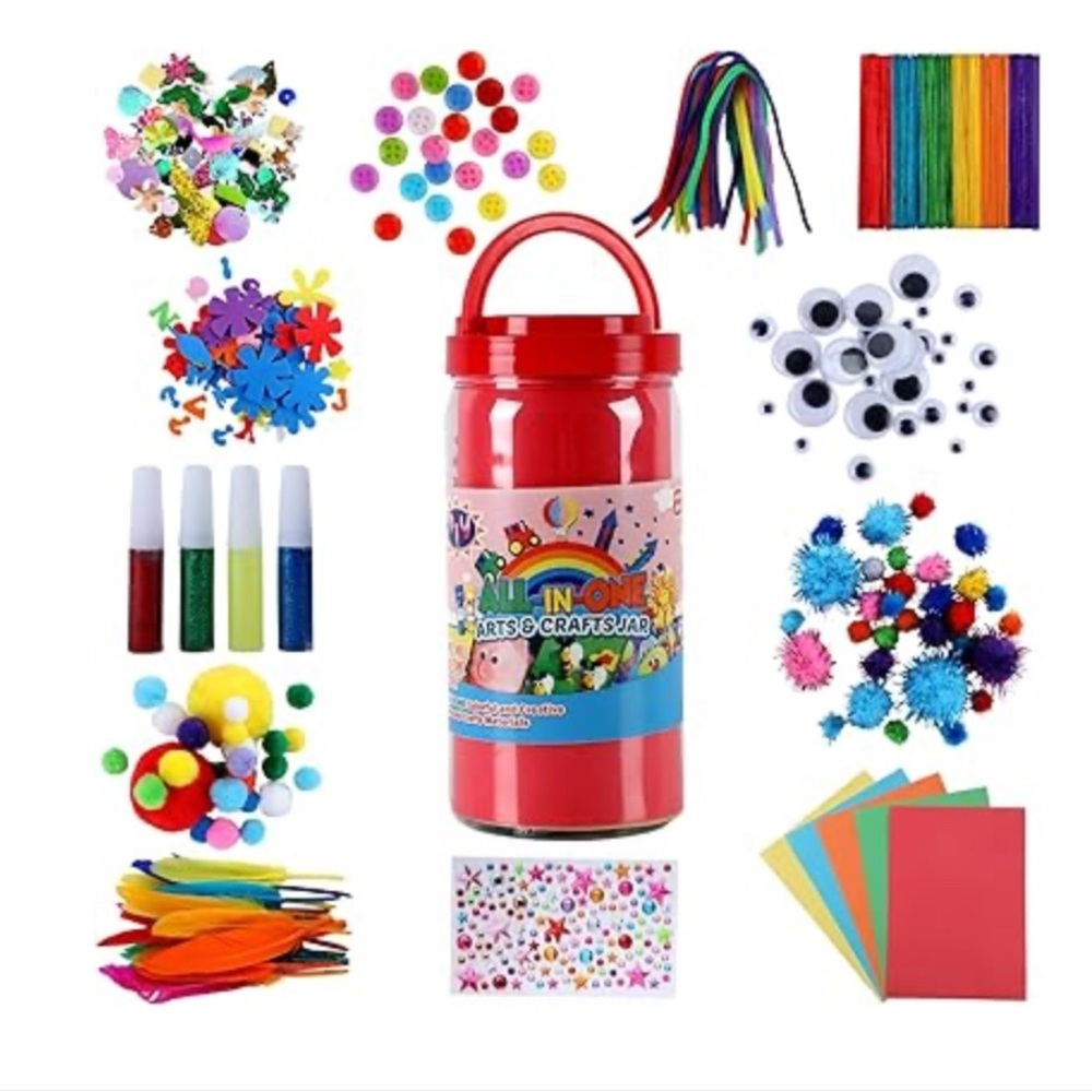 Colorful Arts & Crafts Jar for Home Parties